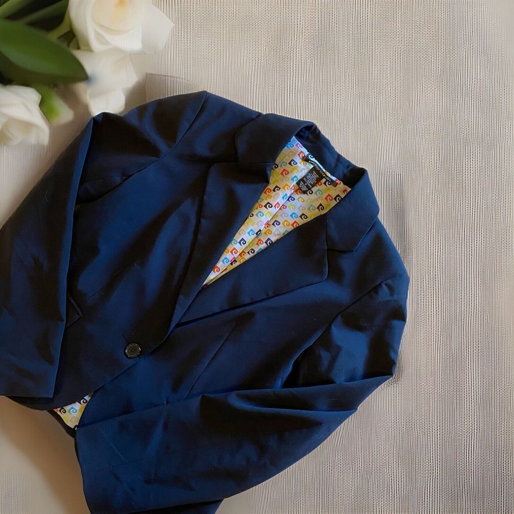 Ladies Pierre Cardin Blazer One‎ Button Navy Size 12